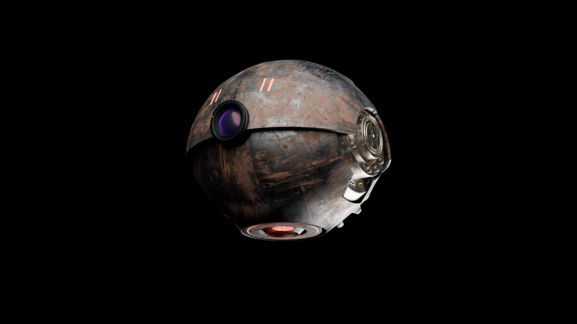 Sci fi drone  Free 3D model_2