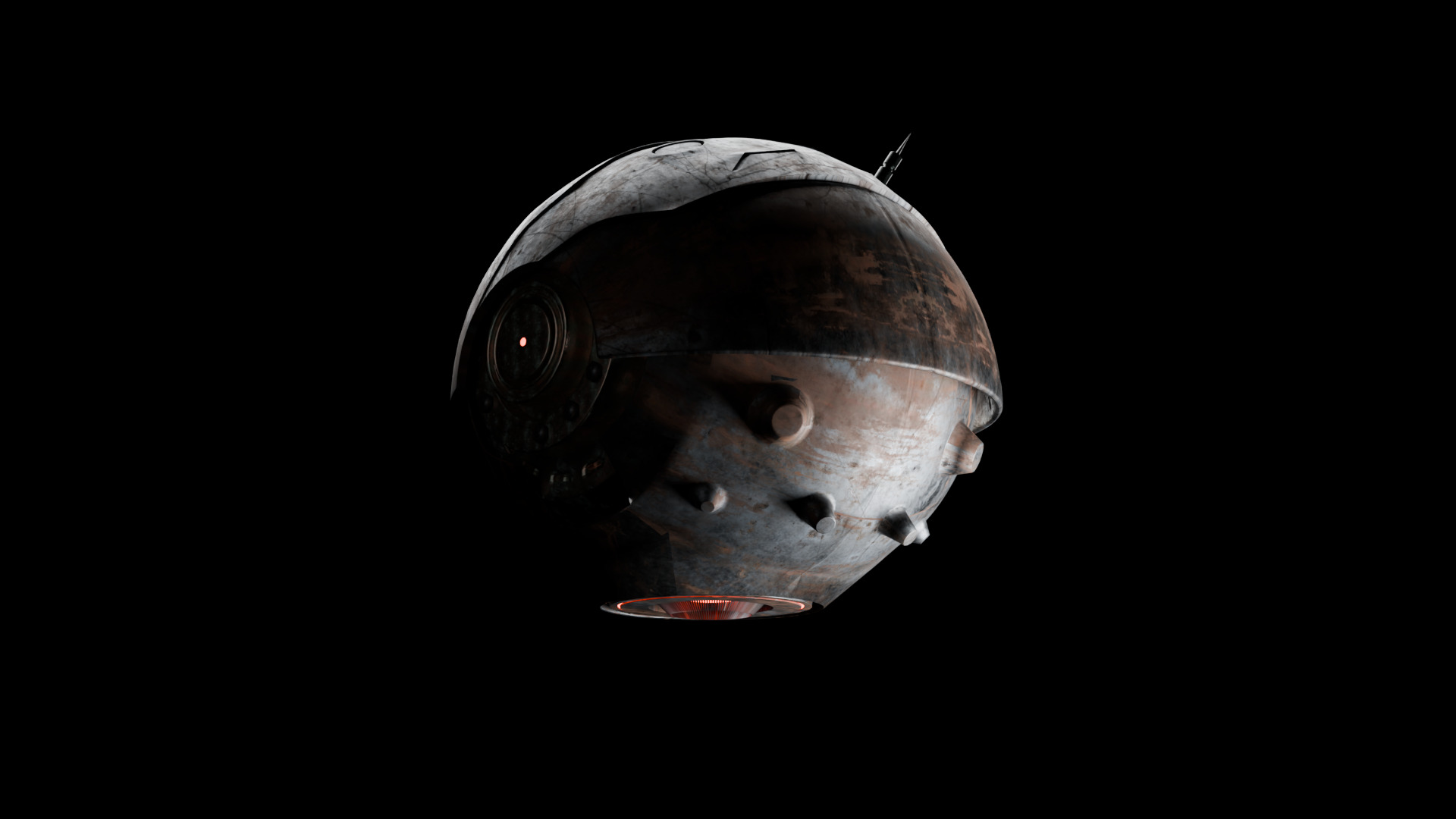 Sci fi drone  Free 3D model_1