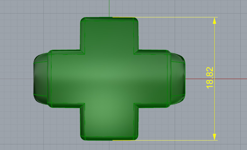 Cross ring N012903 3D print model_7