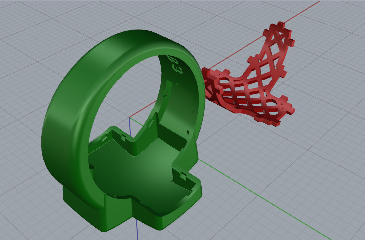 Cross ring N012903 3D print model_5