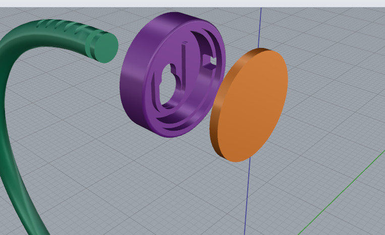 Bracelet nail without stones size 18 N012902 3D print model_5