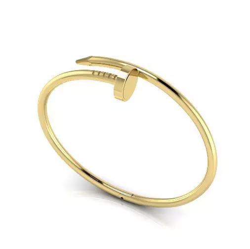 Bracelet nail without stones size 18 N012902 3D print model_0