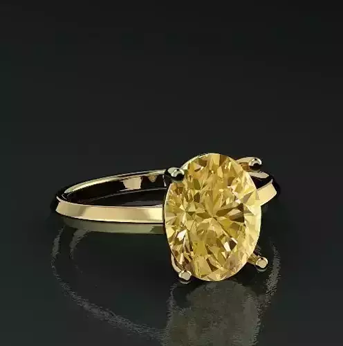 Ring with one stone N012901