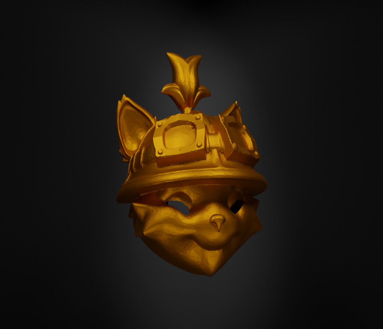 League of Legends Teemo Face Helmet Face Mask - Teemo Mask 3D print model_4