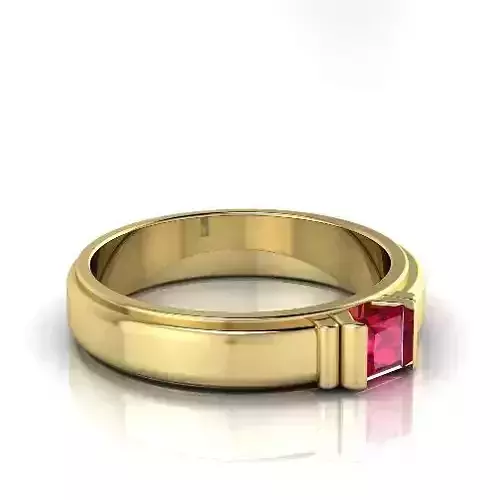Mens ring with one stone N012899