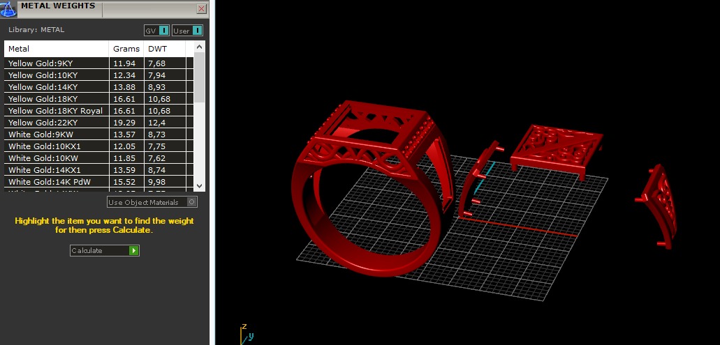 Mens ring with patterns N012893 3D print model_9