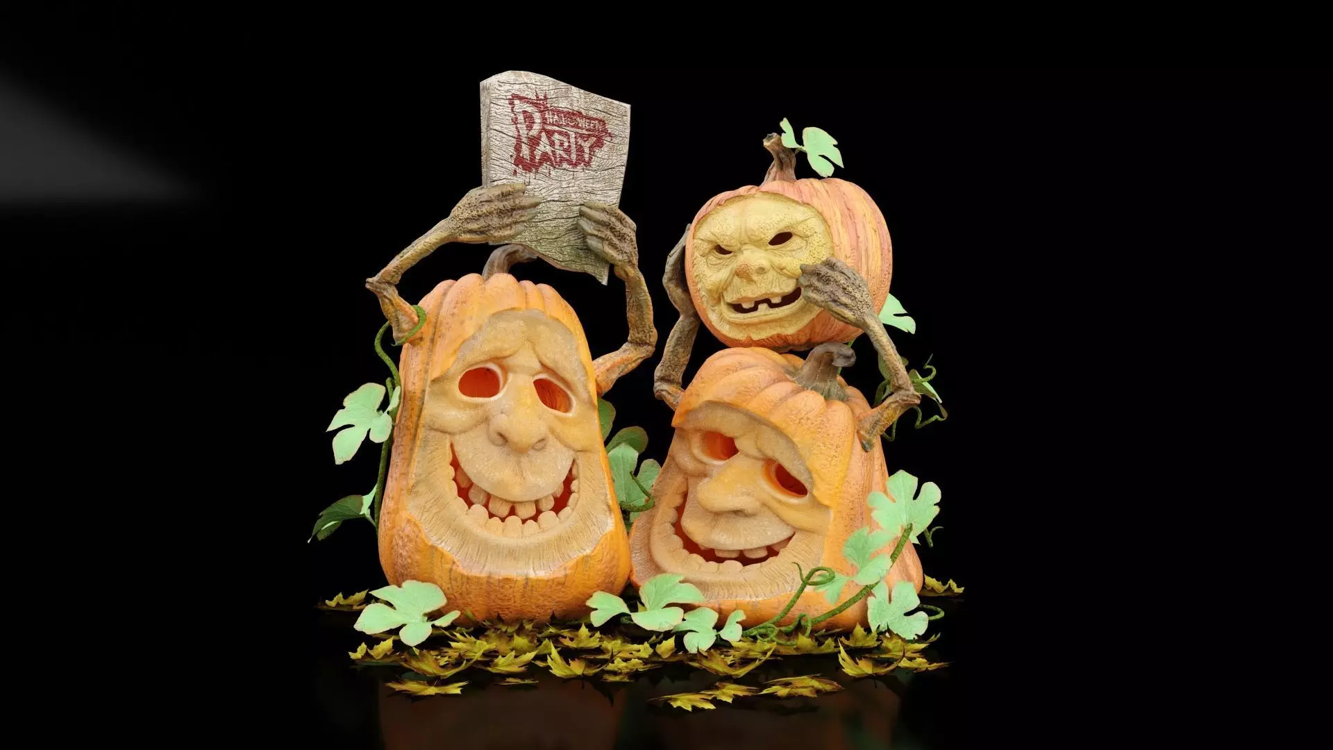 Halloween Party 3D model_0