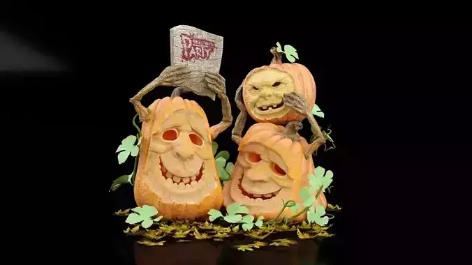 Halloween Party 3D model Halloween Party 3D model