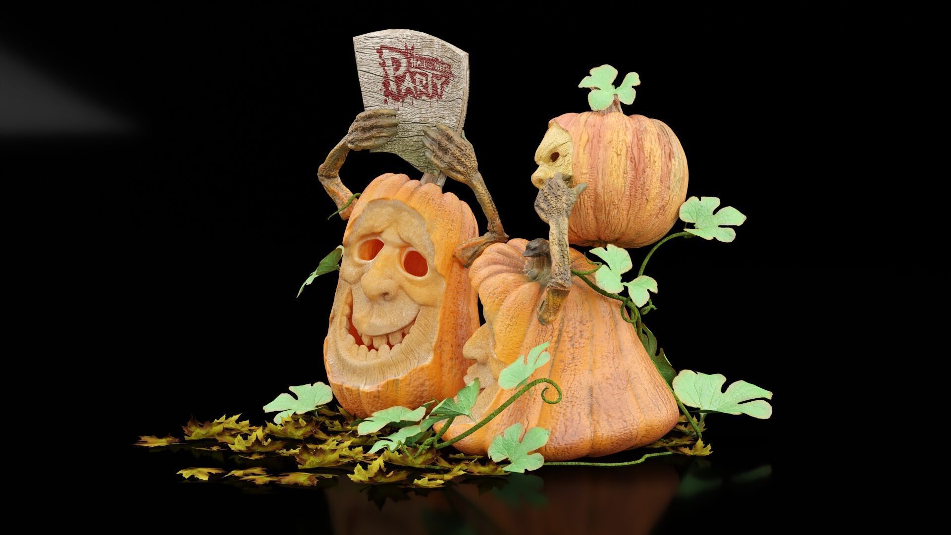 Halloween Party 3D model_8