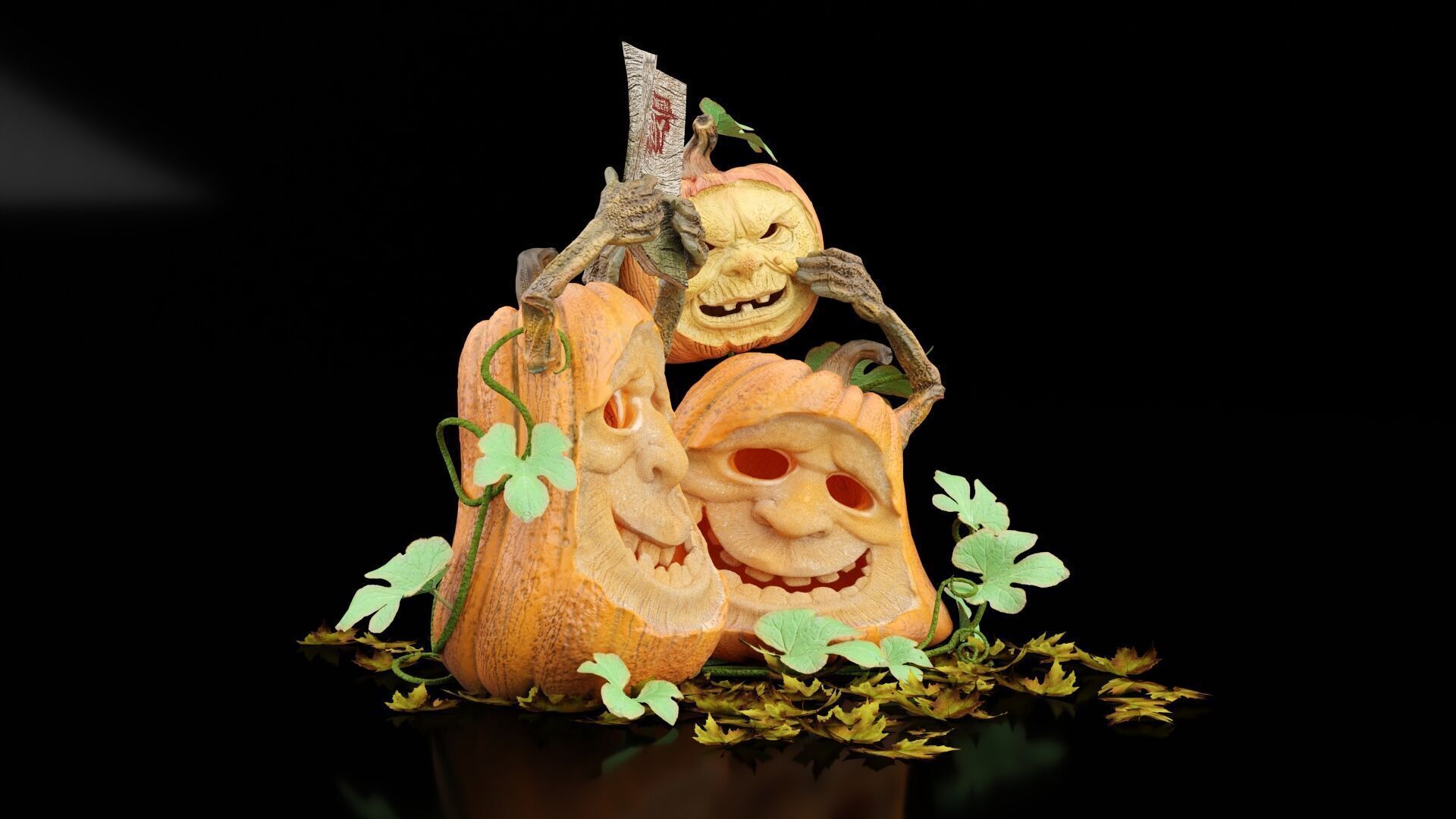 Halloween Party 3D model_2