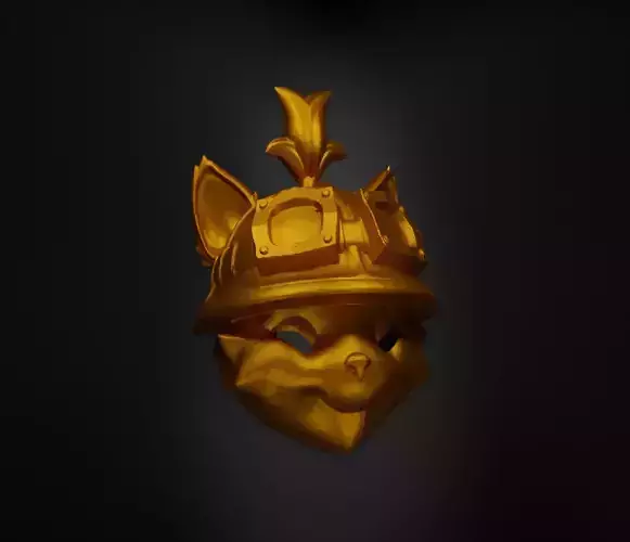 League of Legends Teemo Face Helmet Face Mask - Teemo Mask 3D print model