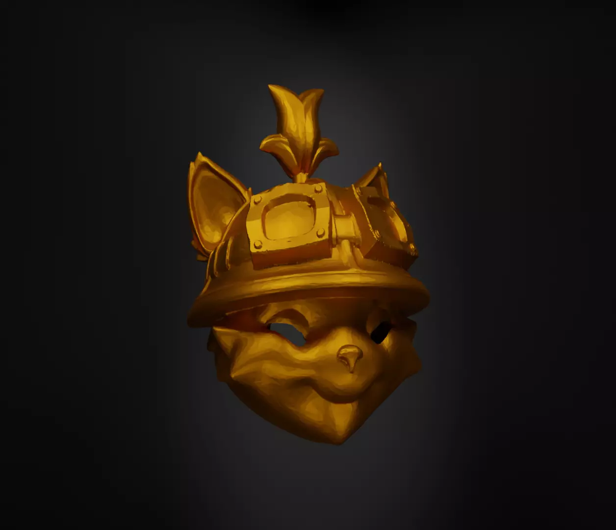 League of Legends Teemo Face Helmet Face Mask - Teemo Mask 3D print model