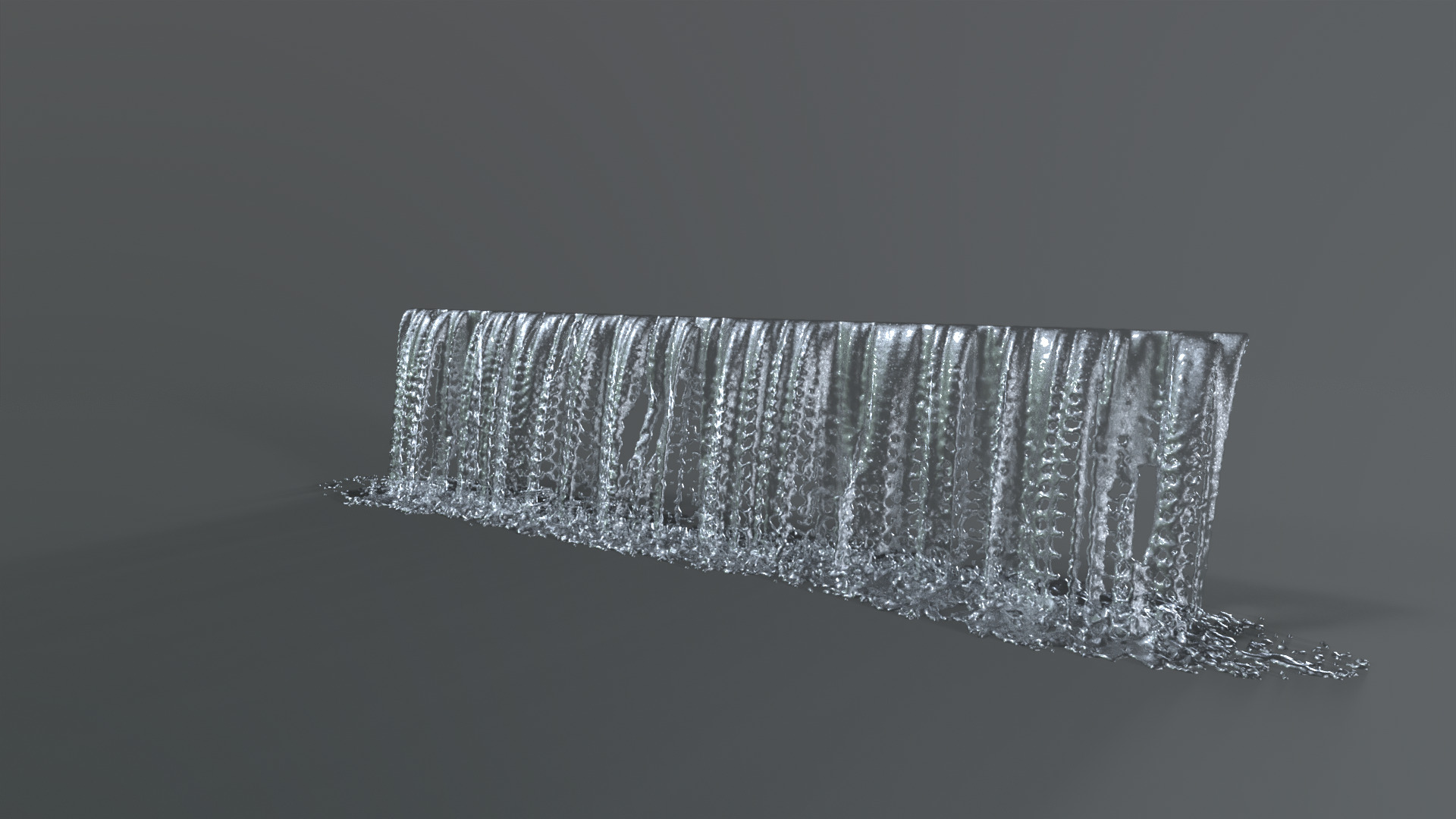 Animated Waterfall   350cm W - 80cm H  3D model_6