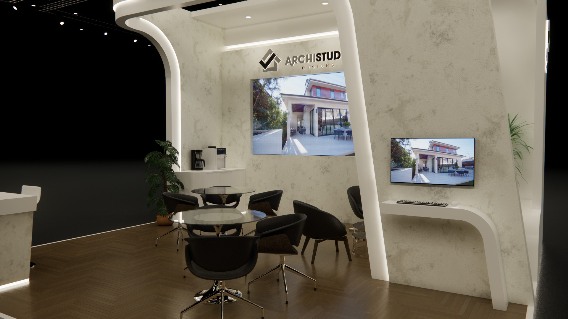 Exhibition booth design 6m x 6m 3D model 3D model_5