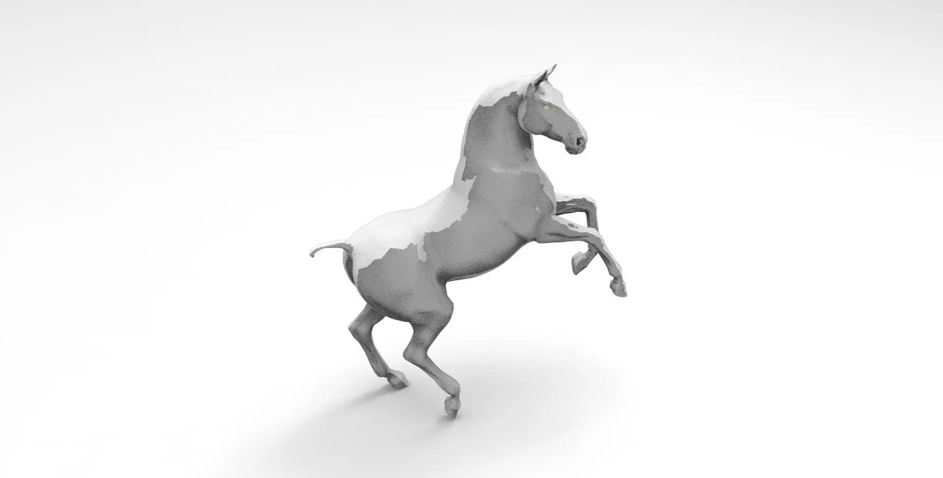 horse sculpture 3D model_0