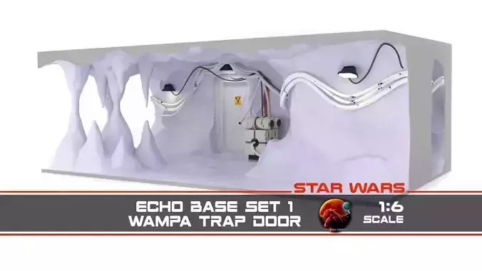 Echo Base Set 1 Wampa Trap door 1-6 scale Hottoys 