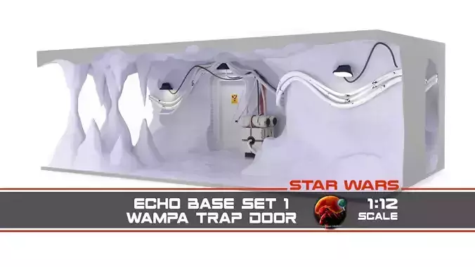 Echo Base Set 1 Wampa Trap door 1-12 scale Blackseries 