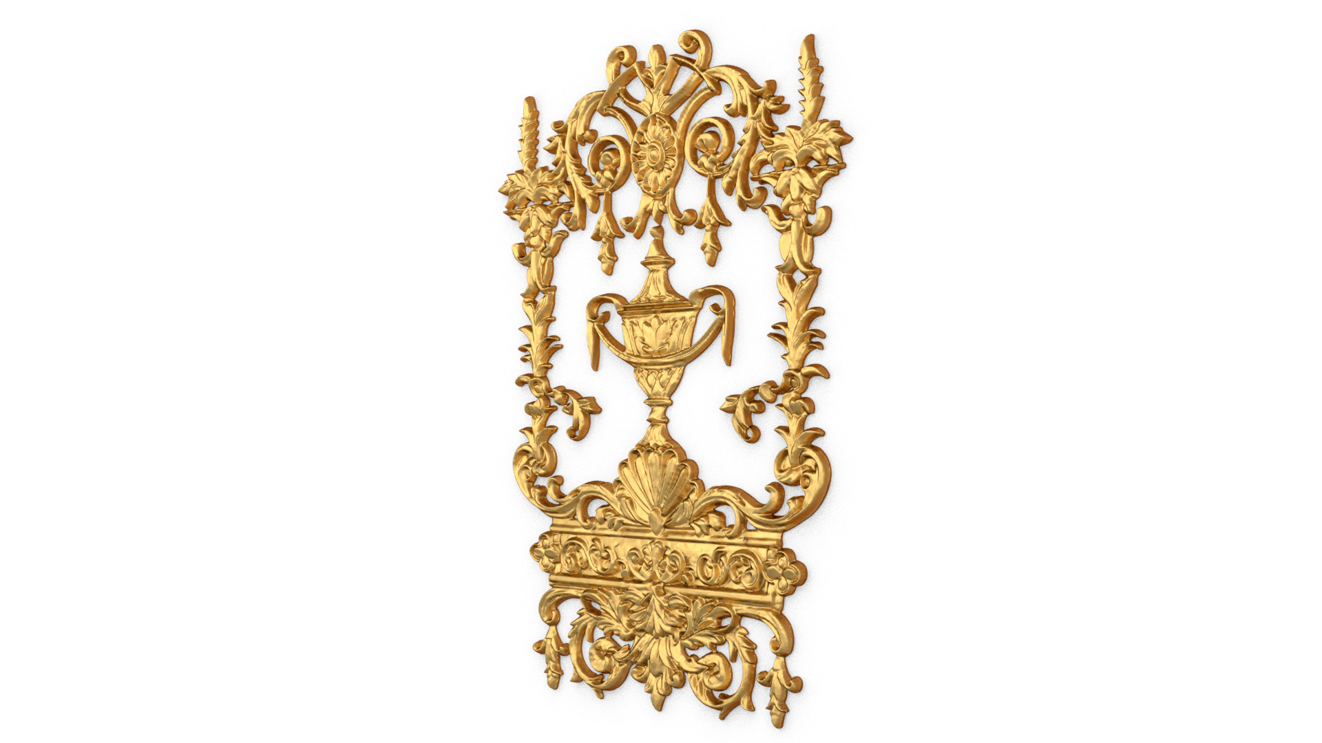 Classic decor ornament carved 66 3D model_1