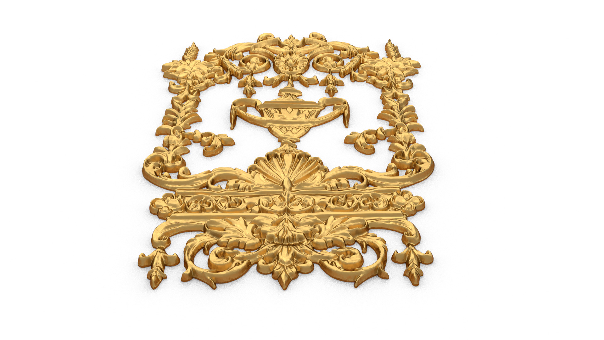 Classic decor ornament carved 66 3D model_4