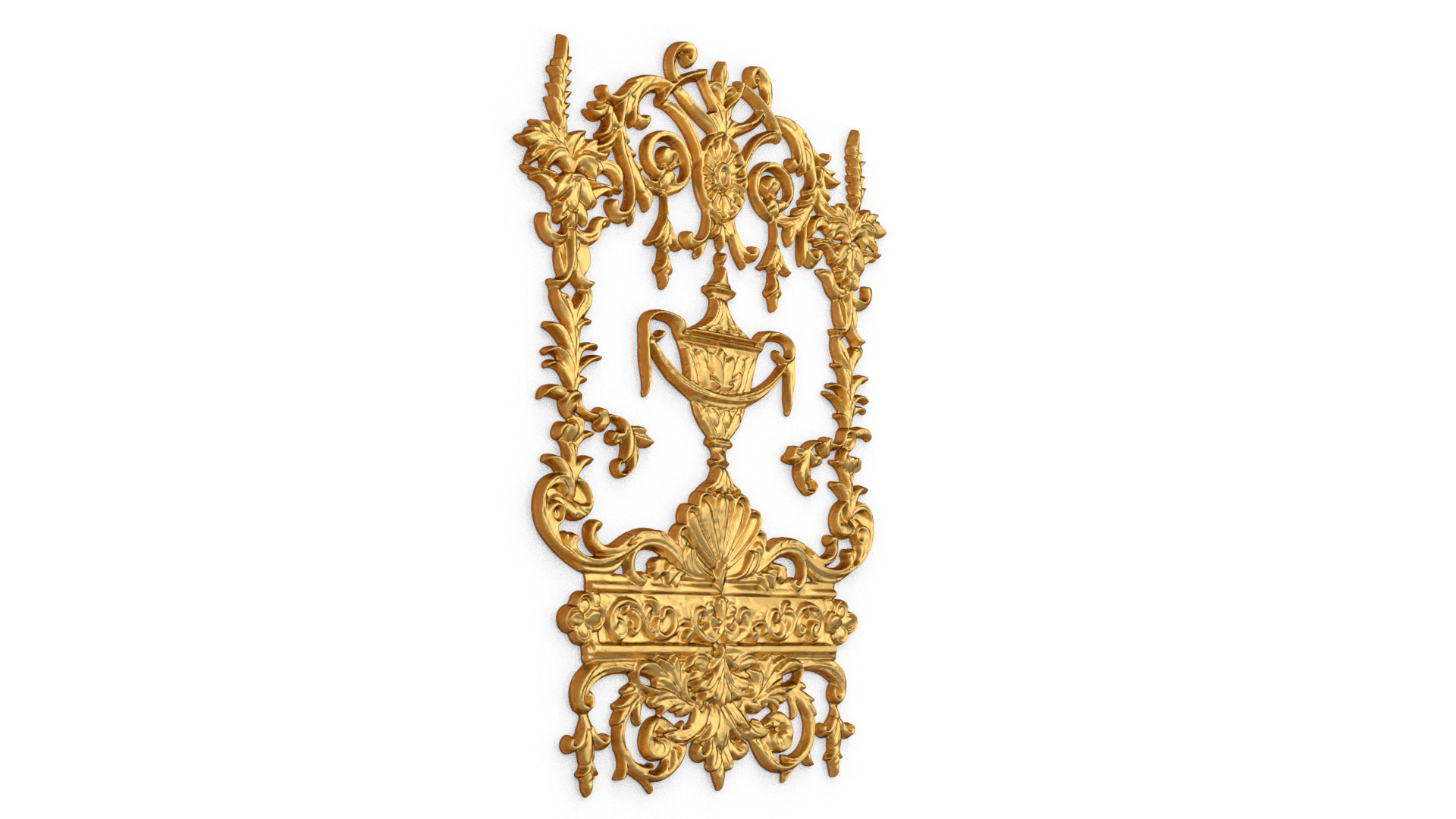 Classic decor ornament carved 66 3D model_2