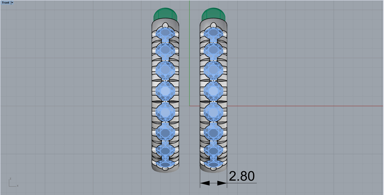 Simple nice earring model 786 3D print model_7