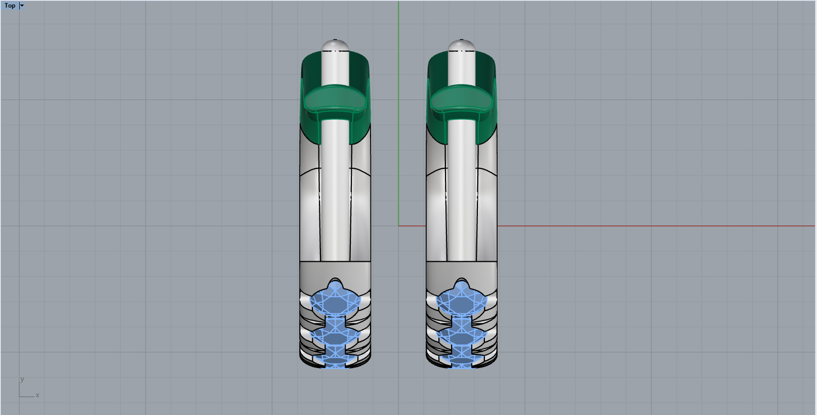 Simple nice earring model 786 3D print model_6