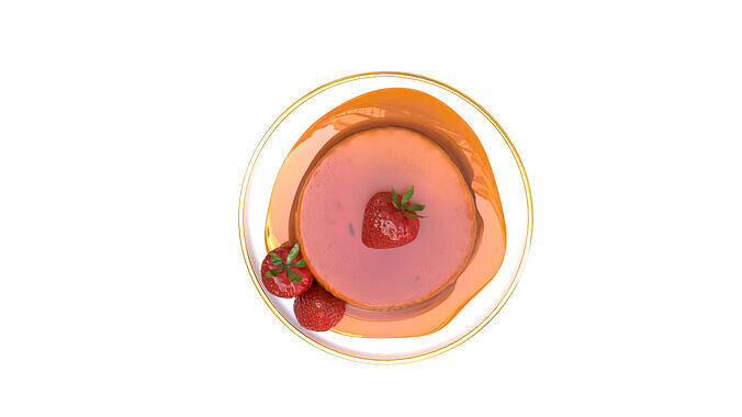 Caramel Pudding 3D Model 3D model 5