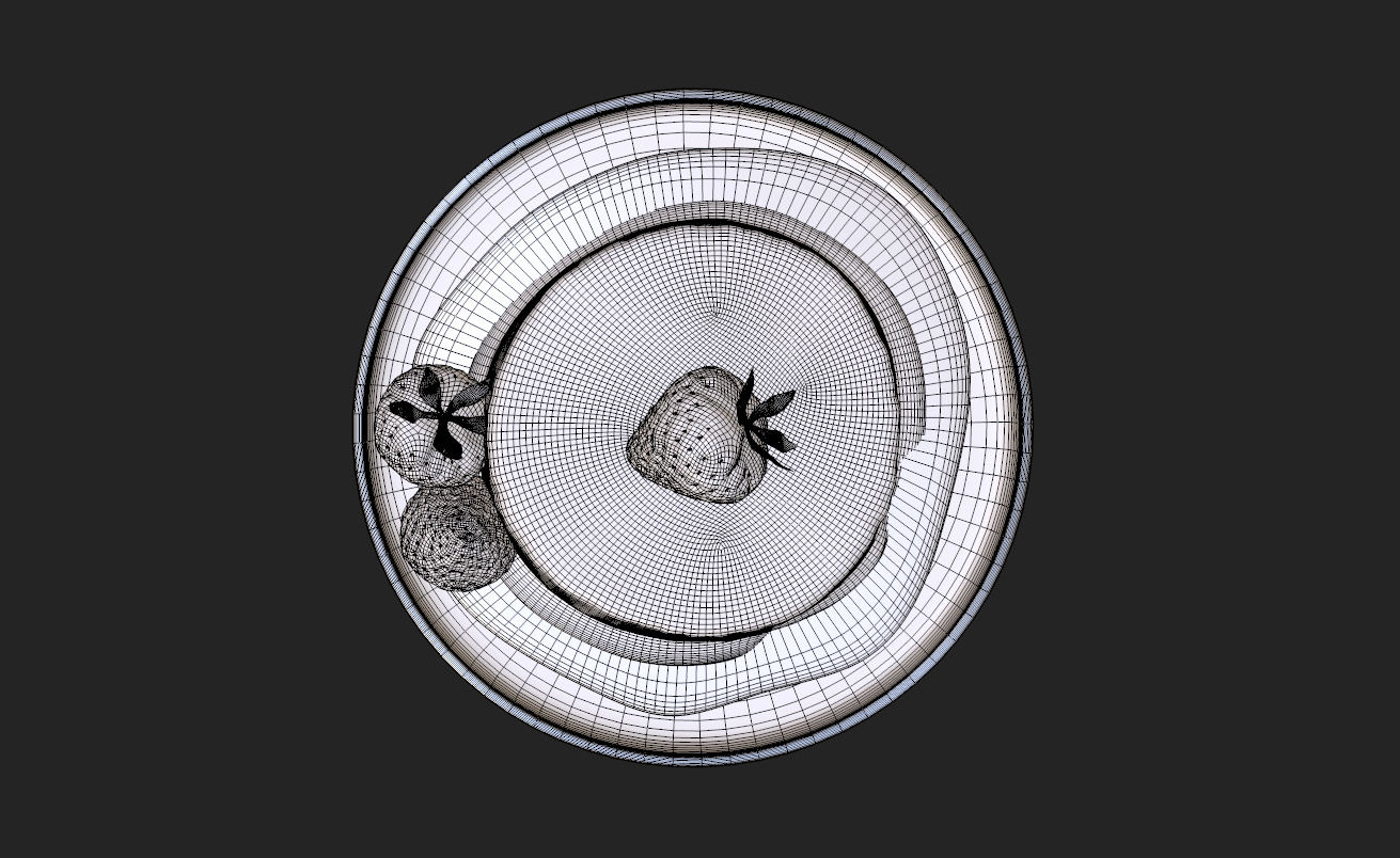 Caramel Pudding 3D Model 3D model_20