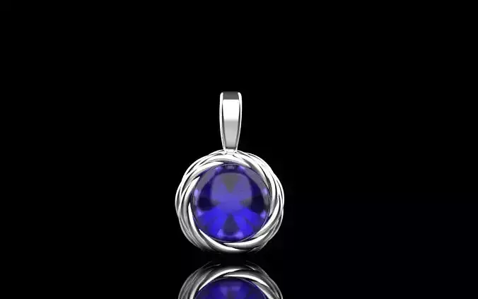 Cabochon pendant model 787 3D print model