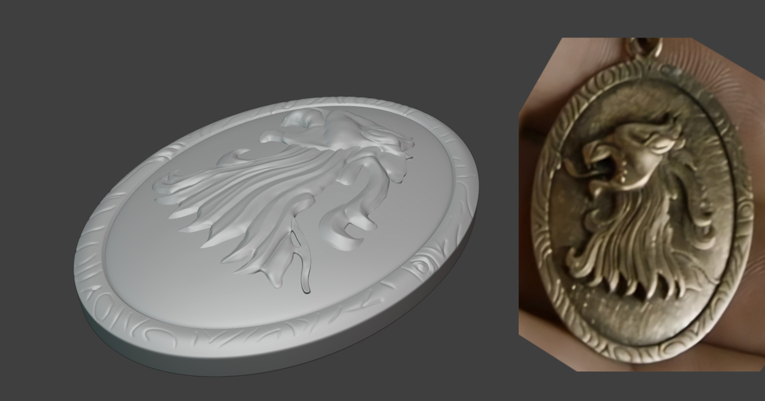 Cersei Necklace - Game of Thrones Print 3D print model_1