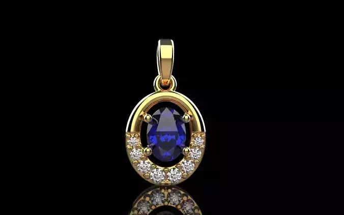 Oval pendant model 788