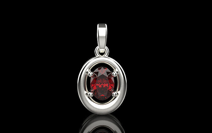 oval pendant model 789  3D print model