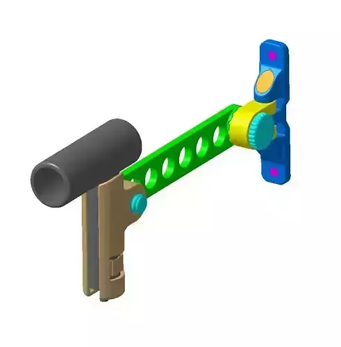 ADJUSTABLE HAIRDRYER HOLDER 3D print model