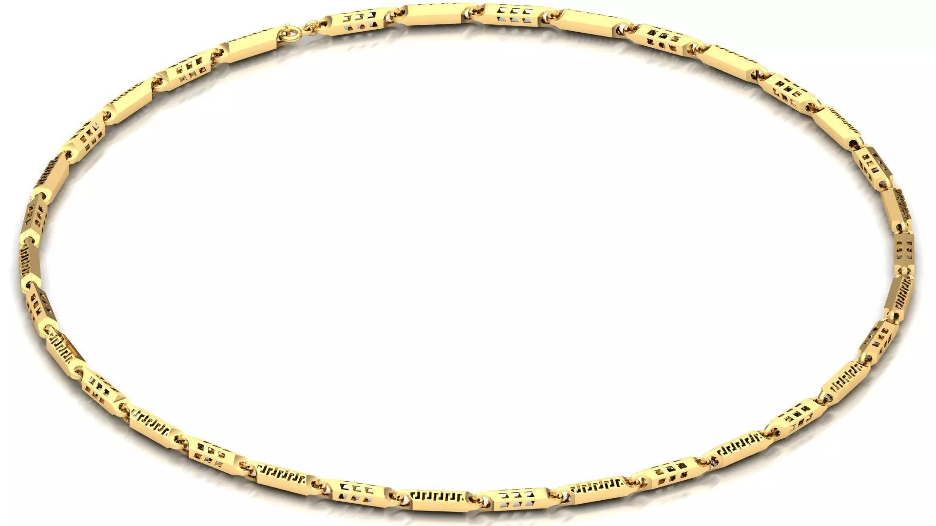 Rice chain  for Men 3D print model_0