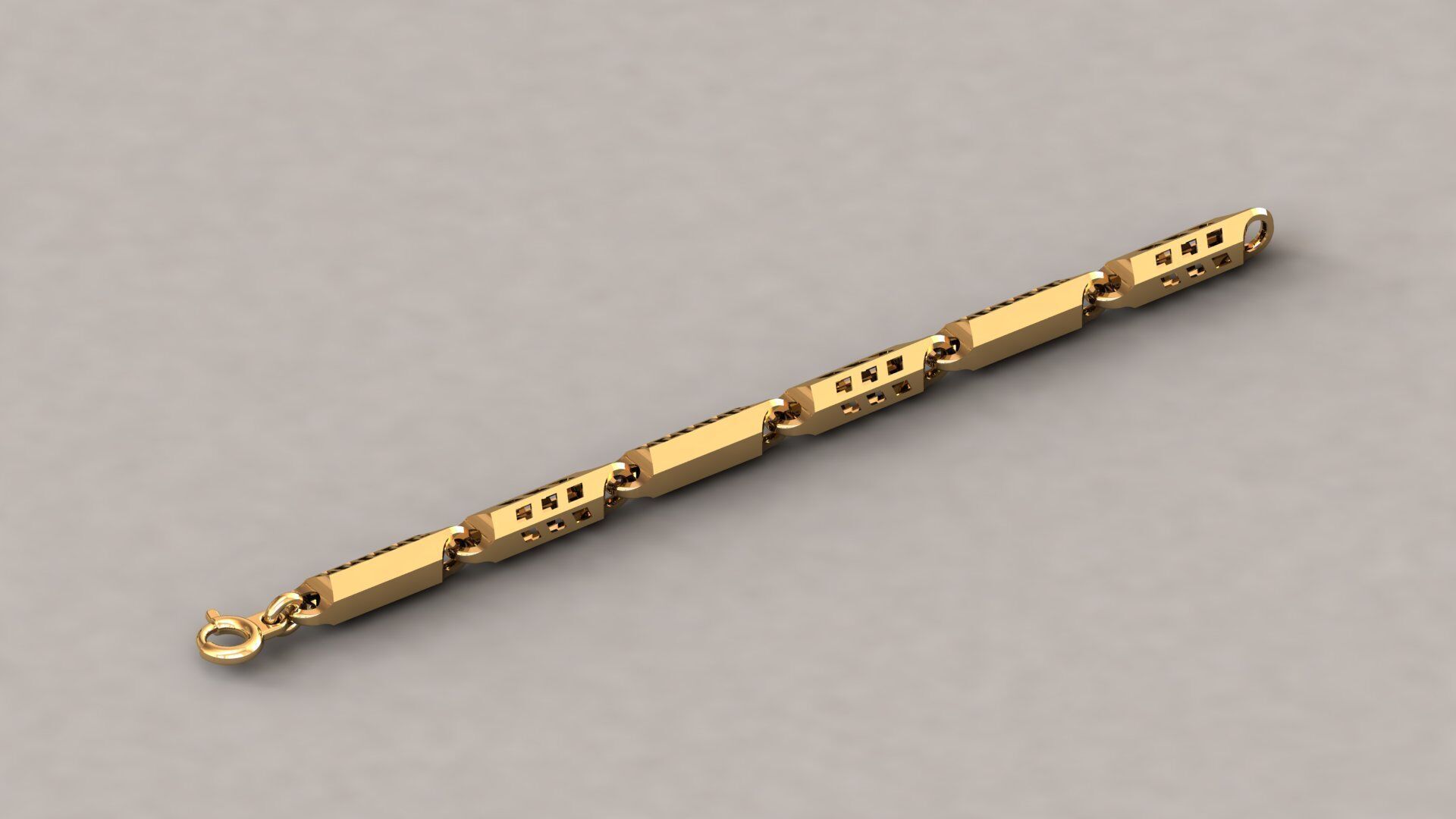 Rice chain  for Men 3D print model_2