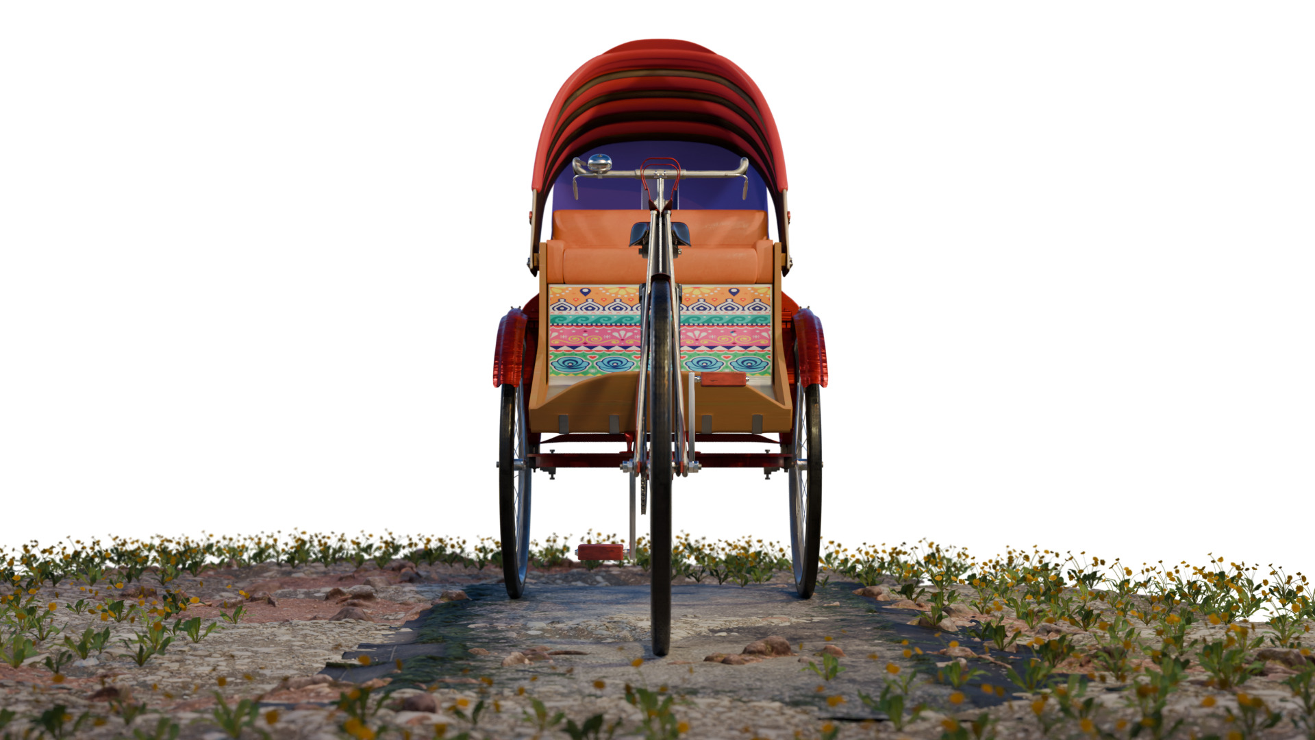 Paddle Rickshaw -detailed model 3D model_5