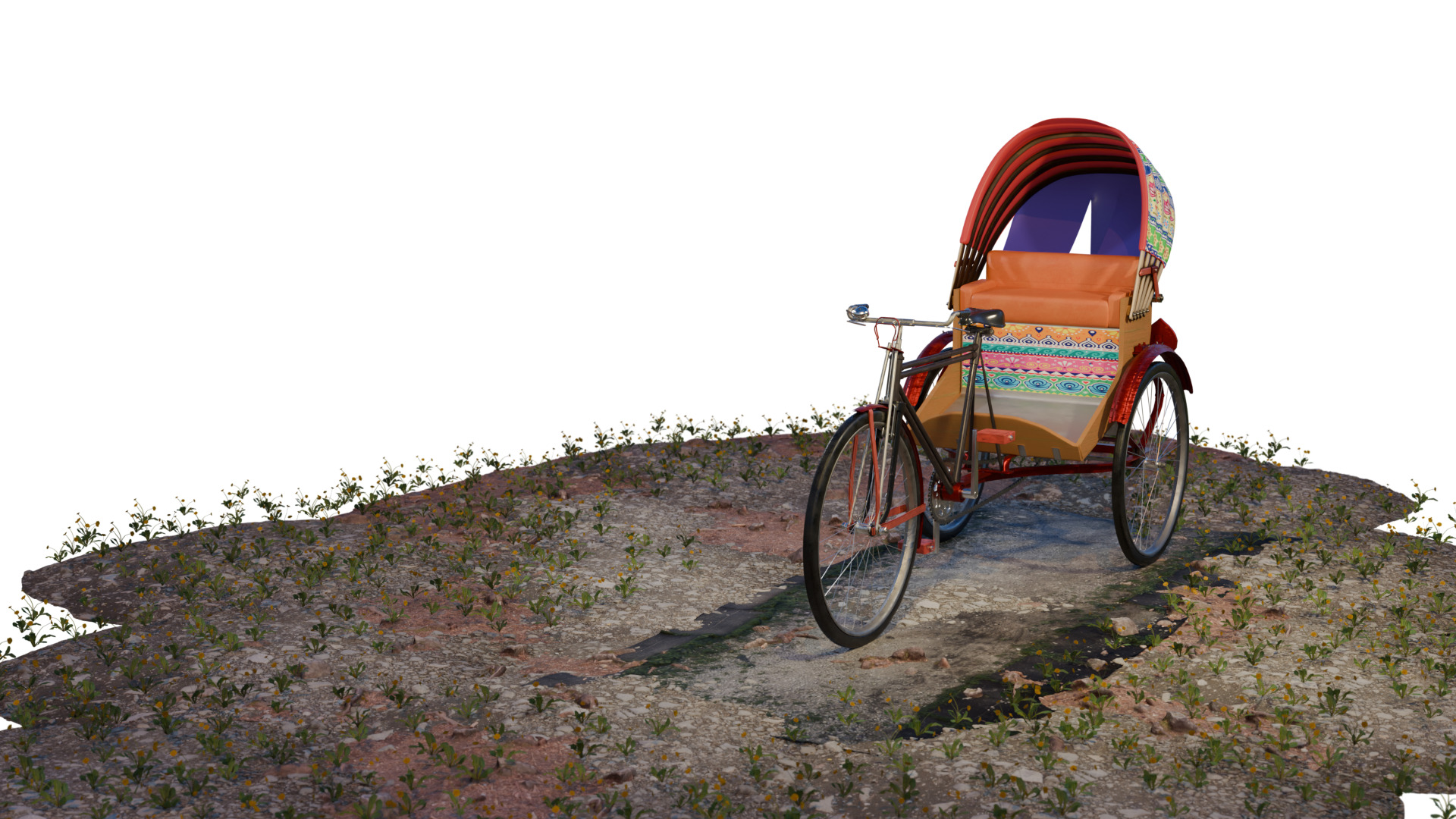 Paddle Rickshaw -detailed model 3D model_10