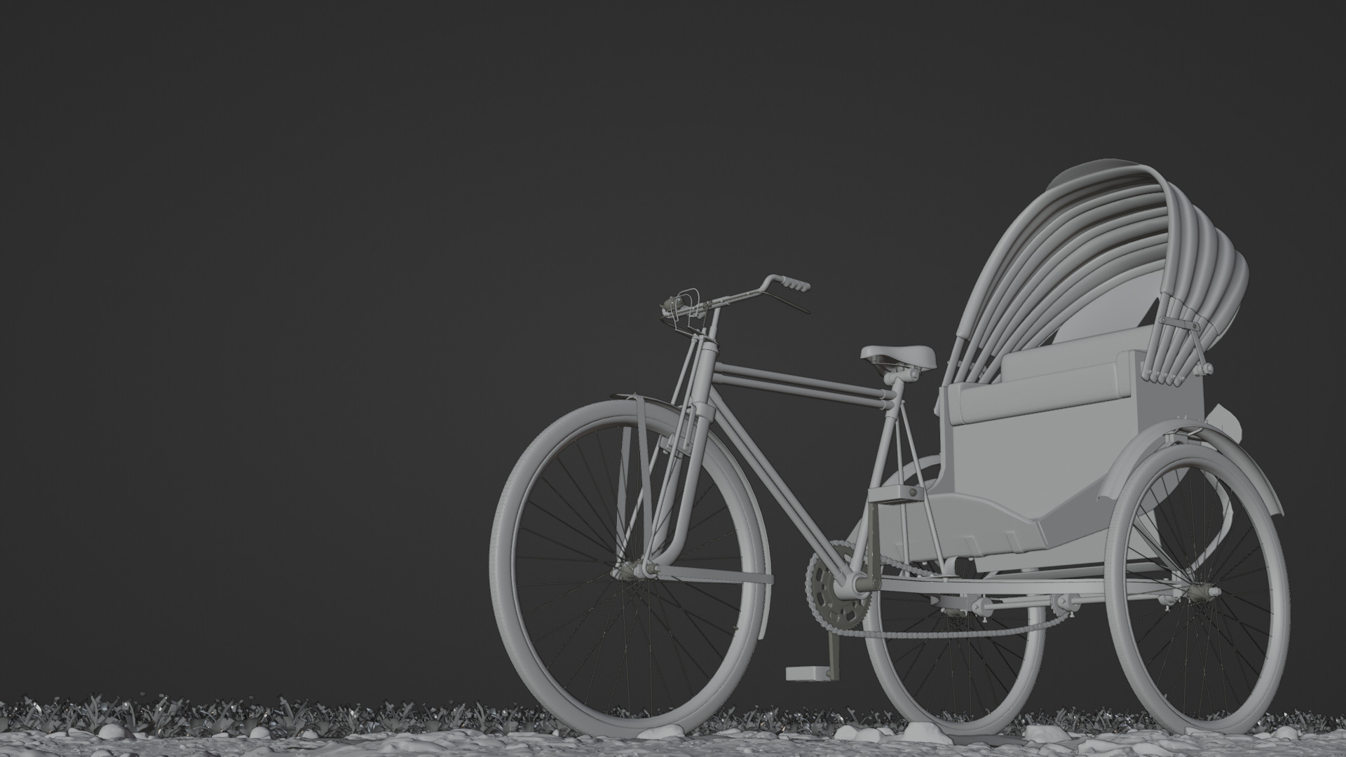 Paddle Rickshaw -detailed model 3D model_11