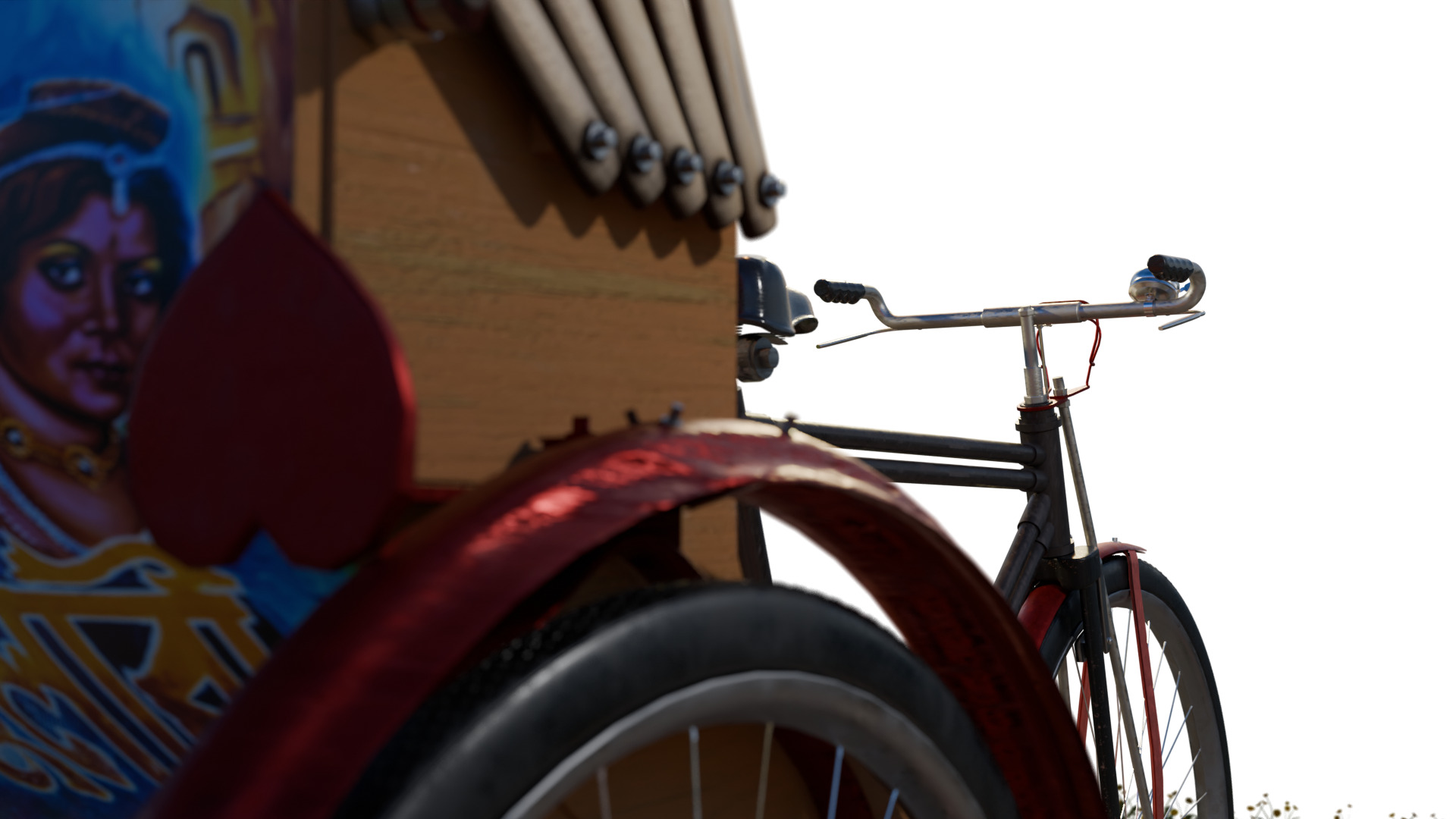 Paddle Rickshaw -detailed model 3D model_1