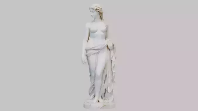 Vintage Marble Statue Figure Roman Goddess