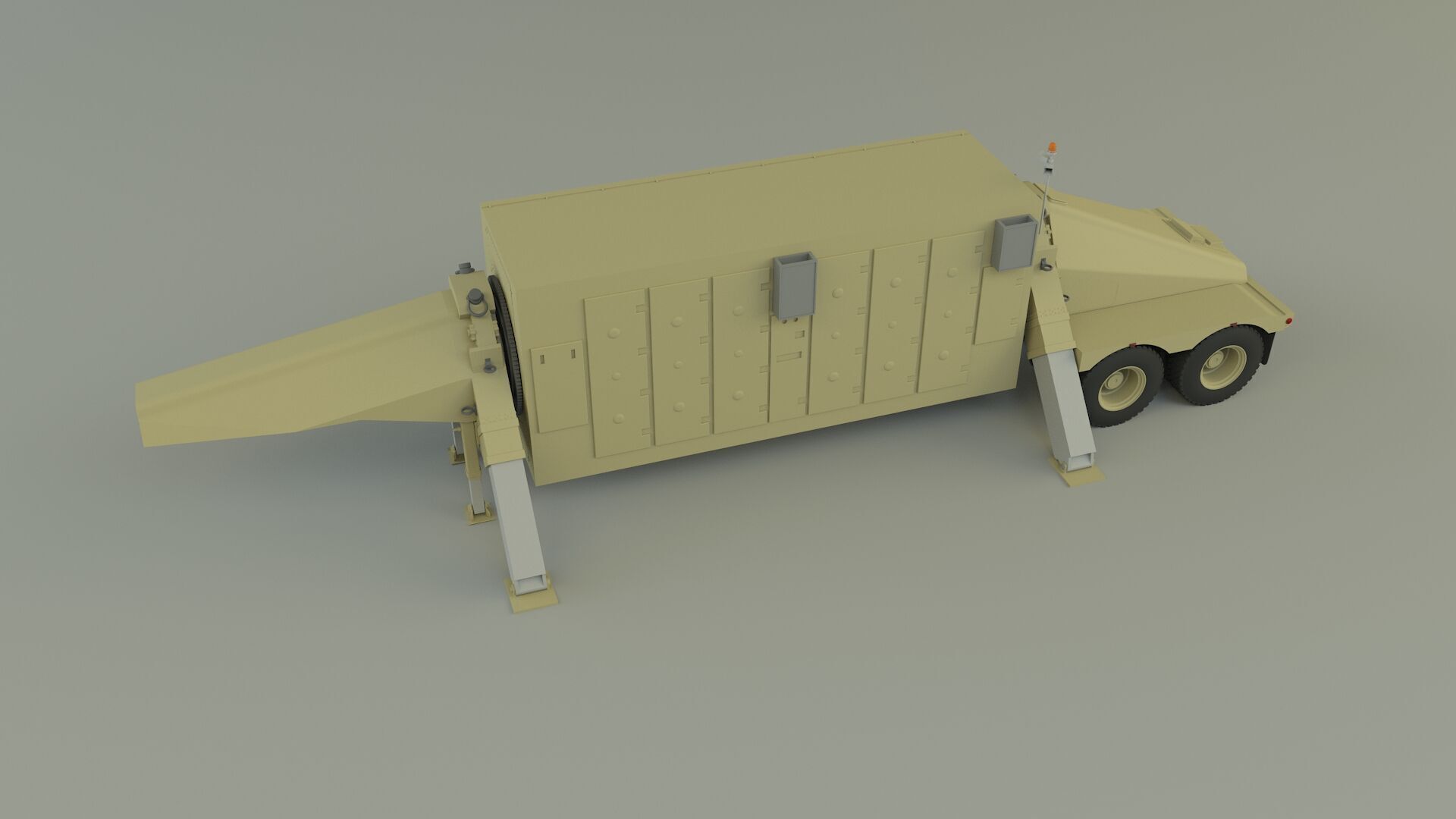 trailer an tpy 2 radar 3D model_8