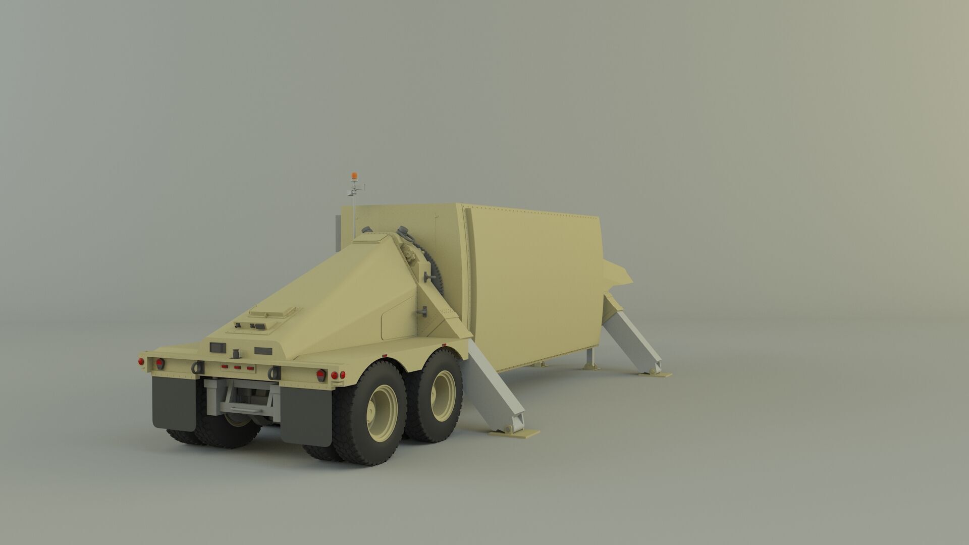 trailer an tpy 2 radar 3D model_4