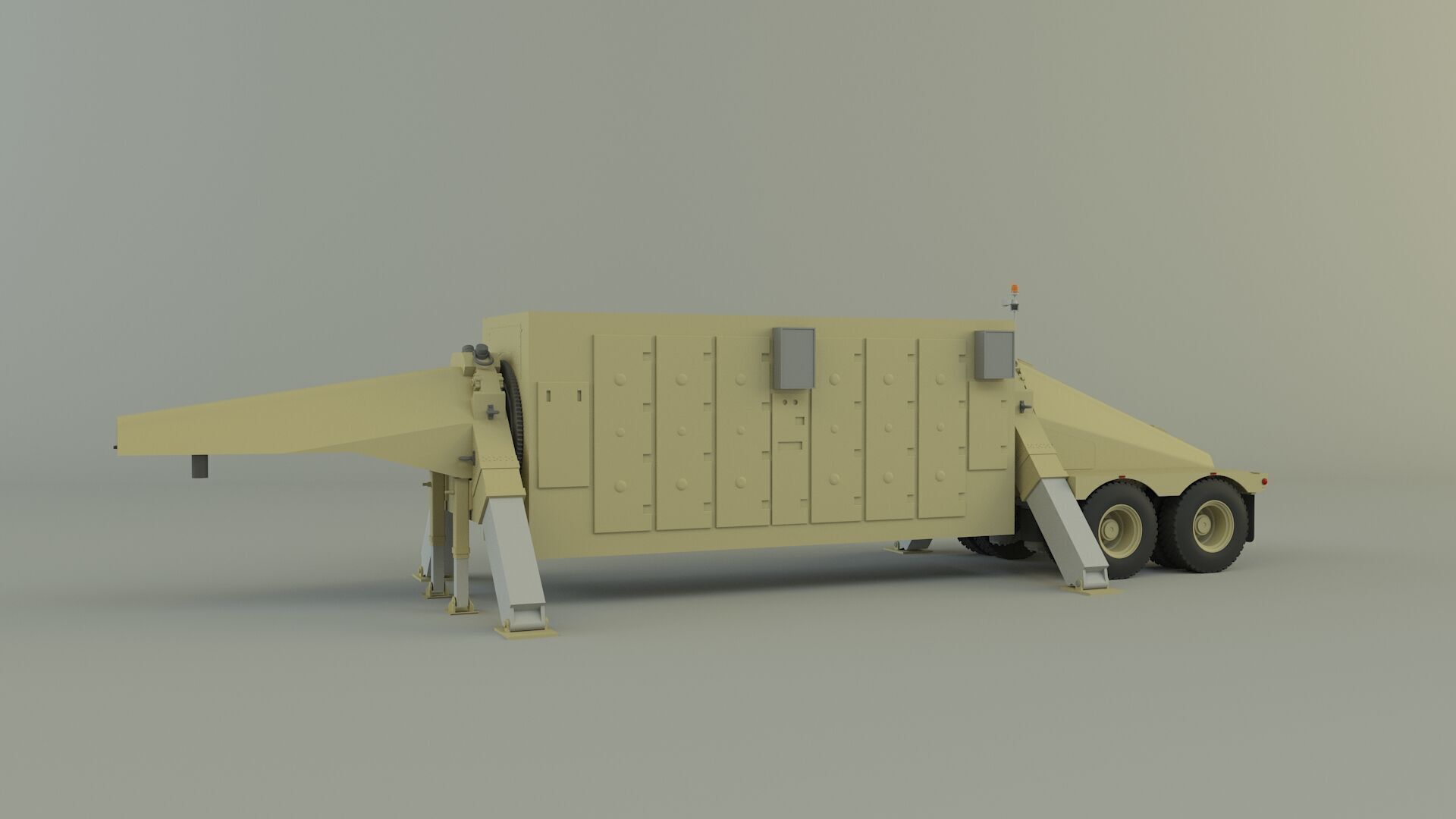 trailer an tpy 2 radar 3D model_1