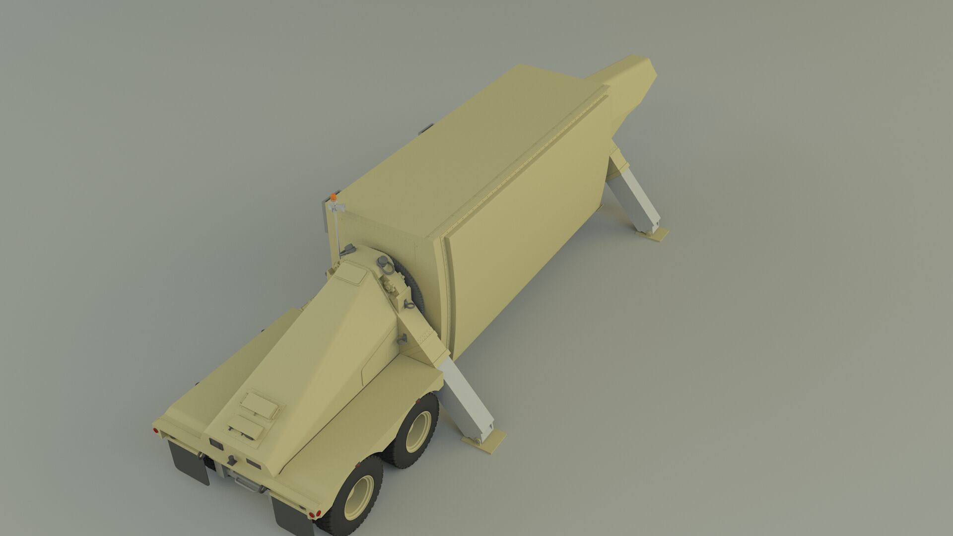 trailer an tpy 2 radar 3D model_11