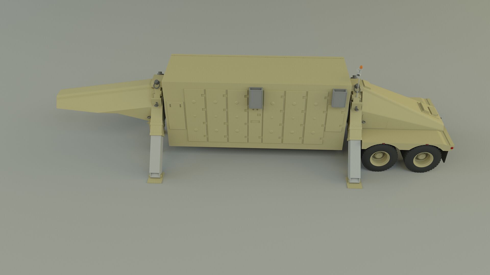 trailer an tpy 2 radar 3D model_9