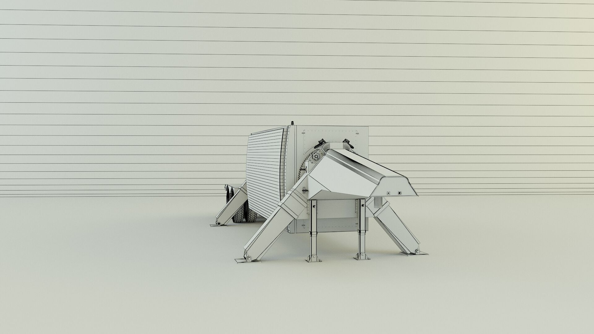 trailer an tpy 2 radar 3D model_20