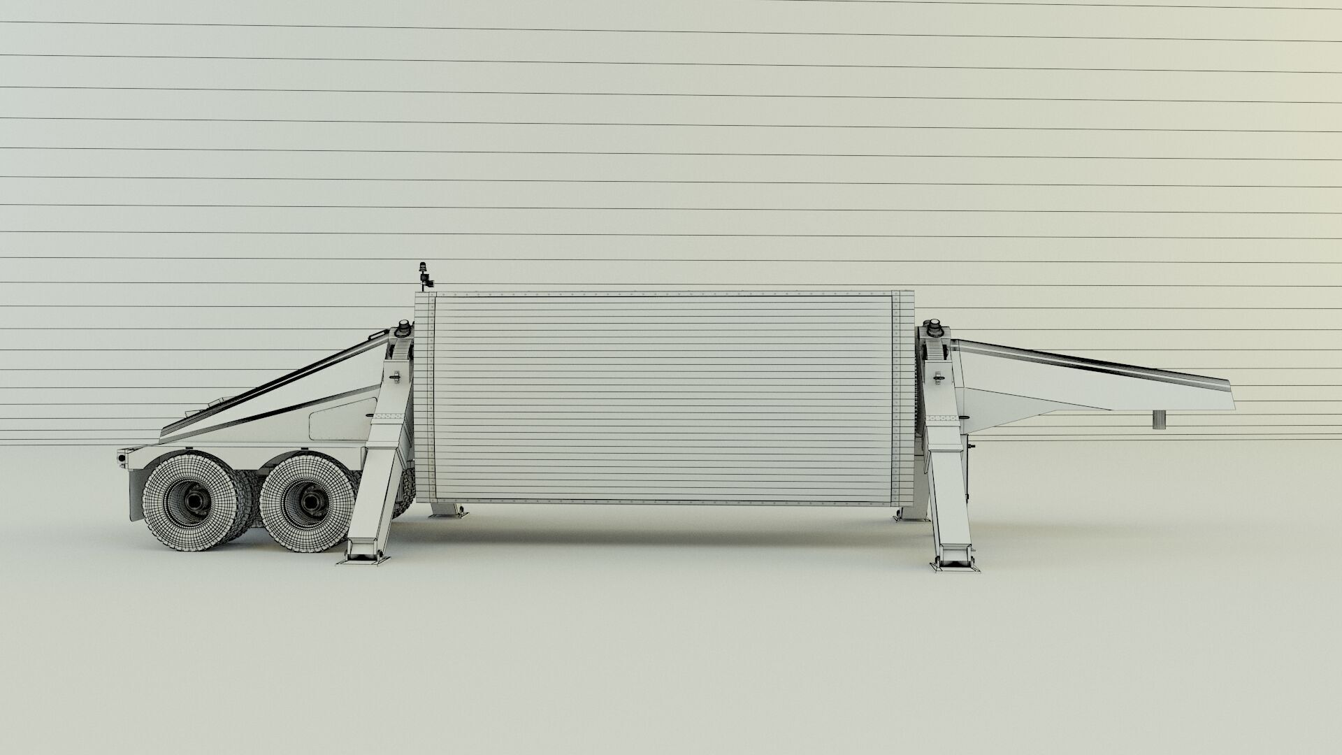 trailer an tpy 2 radar 3D model_15