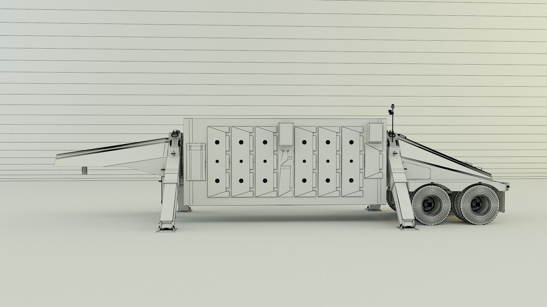 trailer an tpy 2 radar 3D model_17