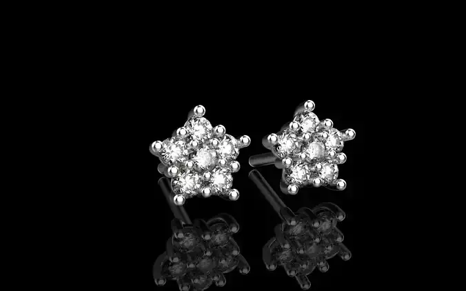 Stud earring model model 941