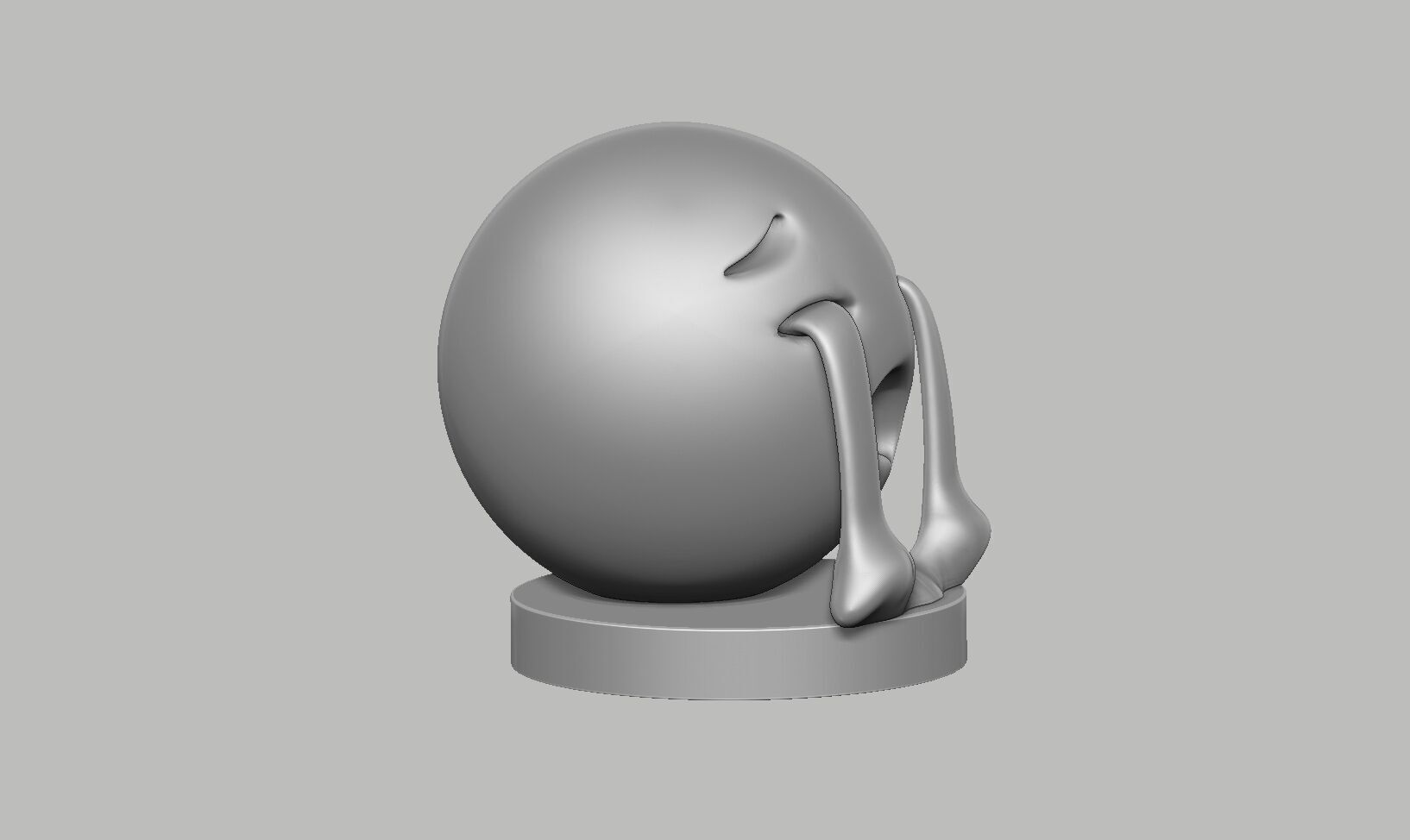 Emoji loudly crying face Emoji Headphone Stand 3D print model_8